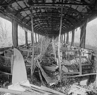 Burned Out Rail Car Burned Out Rail Car