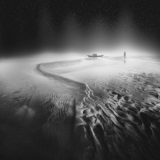 a lonely night at the river bank a lonely night at the river bank