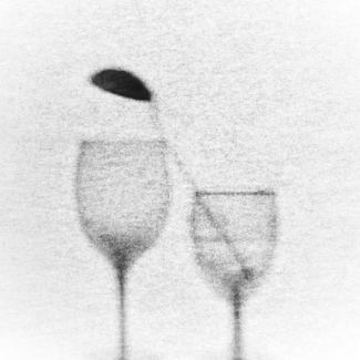 Two Wine Glasses and Ladle