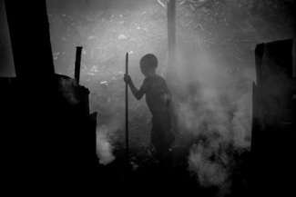 Hazardous child labour in the toxic charcoal plant