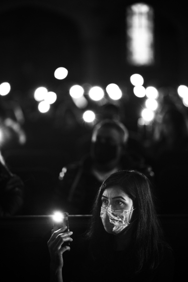 A Vigil By Smartphone Light