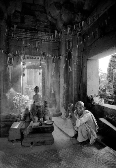 Monk at Bayon Temple