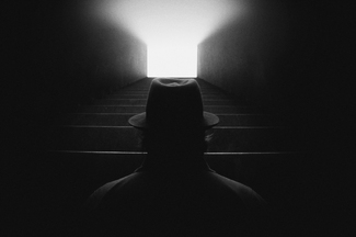 The man with the hat The man with the hat