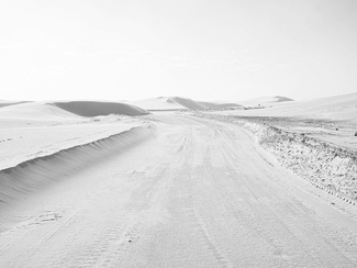 road in dunes road in dunes
