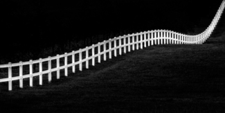 Long White Fence