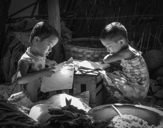 Homework, Bagan, Myanmar Homework, Bagan, Myanmar