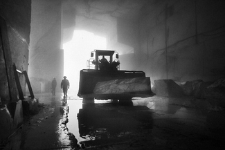 In a marble quarry In a marble quarry