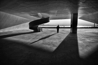 Worker with shadows Worker with shadows