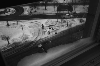 View from a Wintery Window in Boston, MA View from a Wintery Window in Boston, MA