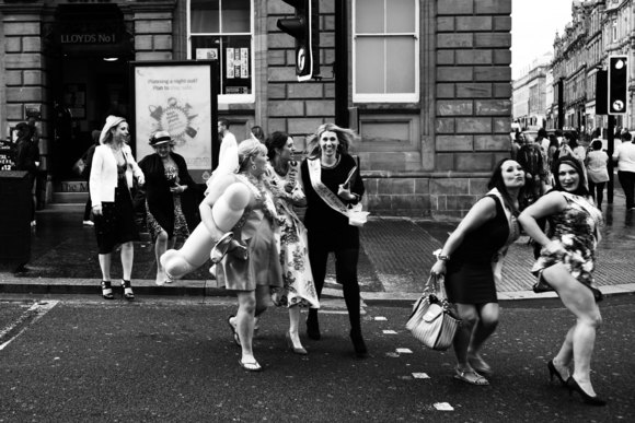 hen party in Newcastle, England