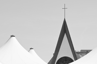 church and pagoda church and pagoda