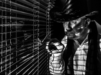 Man in the window Man in the window