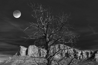 Moon over Sedona