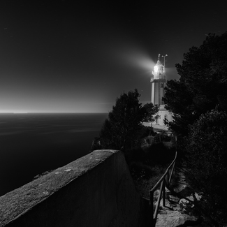 Lighthouse Javea at night