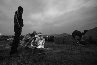 Rajasthanis at a Camp Fire Rajasthanis at a Camp Fire