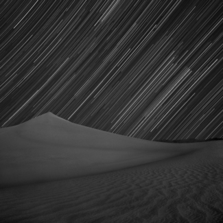 Orion Over Mesquite Dunes, Death Valley