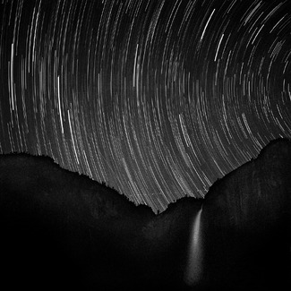 Star Tracks Over Yosemite Falls Star Tracks Over Yosemite Falls