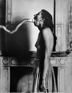 Girl with a tube Girl with a tube