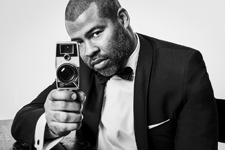 Director Jordan Peele with His Weapon of Choice Director Jordan Peele with His Weapon of Choice