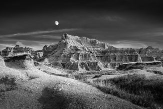Badlands Moonrise Badlands Moonrise