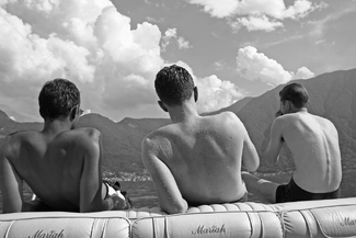 boys at lake como boys at lake como