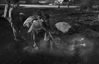 Children at Charcoal Kiln Children at Charcoal Kiln