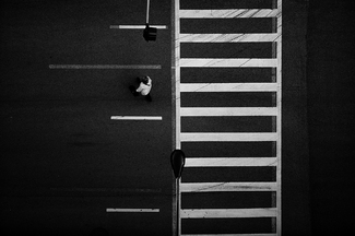 Chicago Crosswalk Overhead Chicago Crosswalk Overhead