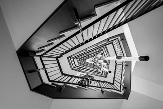 A focal point for a stair A focal point for a stair