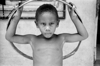 Boy with a hoop