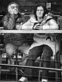 Friends in a Coffee Shop-New York