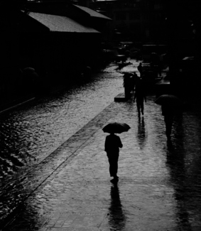 Nepal rain shower