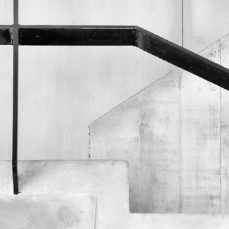 concrete, metal and wood concrete, metal and wood