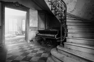 Cold feed on the blackwhite tiles Cold feed on the blackwhite tiles