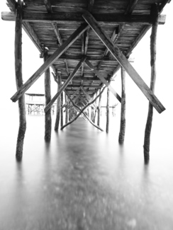 Underneath pier