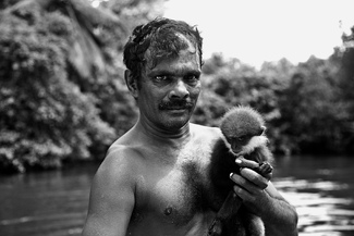 Man and monkey Man and monkey