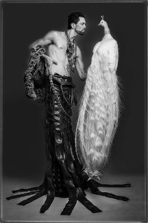 Man with his Peacock Man with his Peacock