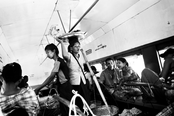 Life on Burmese Train