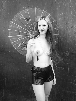 Coney Island Mermaid with  Parasol Coney Island Mermaid with  Parasol