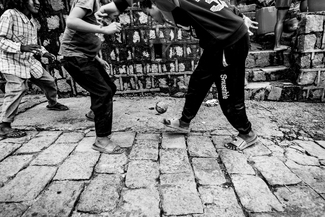 playing soccer playing soccer