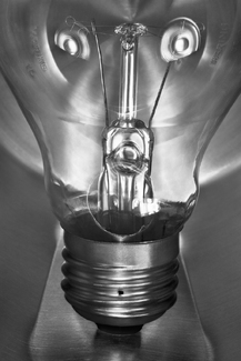 Light Bulb / Face Study #1 Light Bulb / Face Study #1