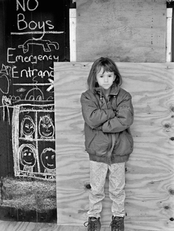 Sarah Guarding Her Playhouse Sarah Guarding Her Playhouse