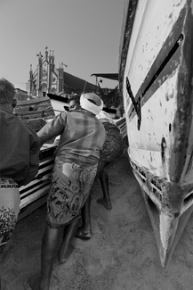 Fishermen parking their boat Fishermen parking their boat