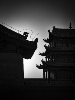 Dusk, Jiayuguan Fort Dusk, Jiayuguan Fort