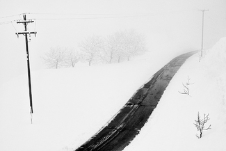 Misty road