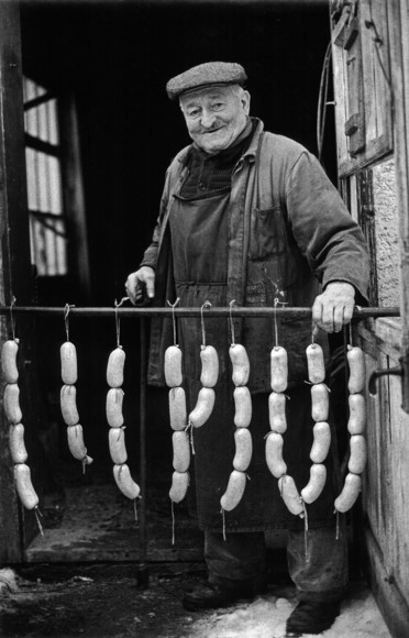 Albert Hanne with Sausages
