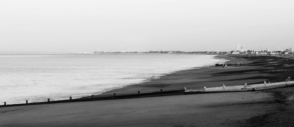 Walking at the Sunrise on the seaside - Portsmouth 