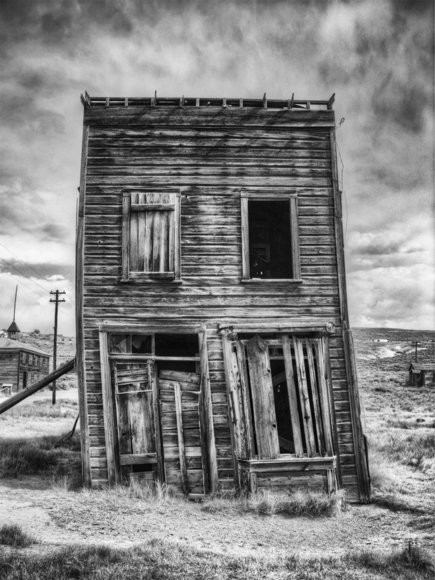 Leaning Building Bodie Ghost Town