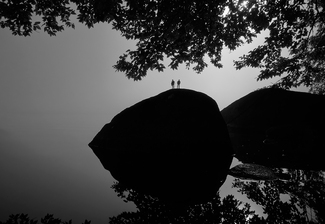 Jim and Leo Meet in The Morning Mists Jim and Leo Meet in The Morning Mists