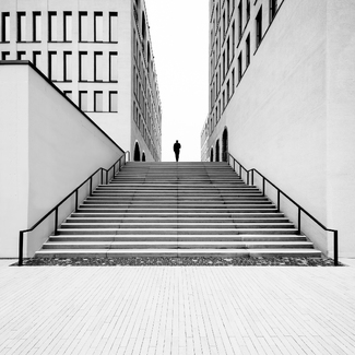 Silhouette on a Stairway Silhouette on a Stairway