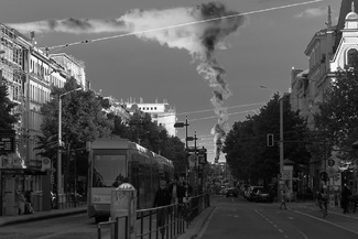 the power plant at the edge of the town the power plant at the edge of the town